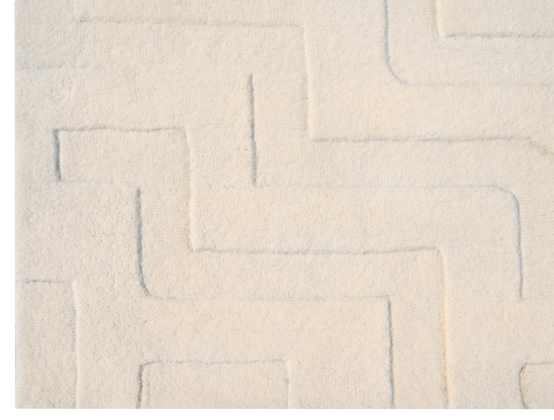 Levels Off White Handmade Rug - The Rugs Story