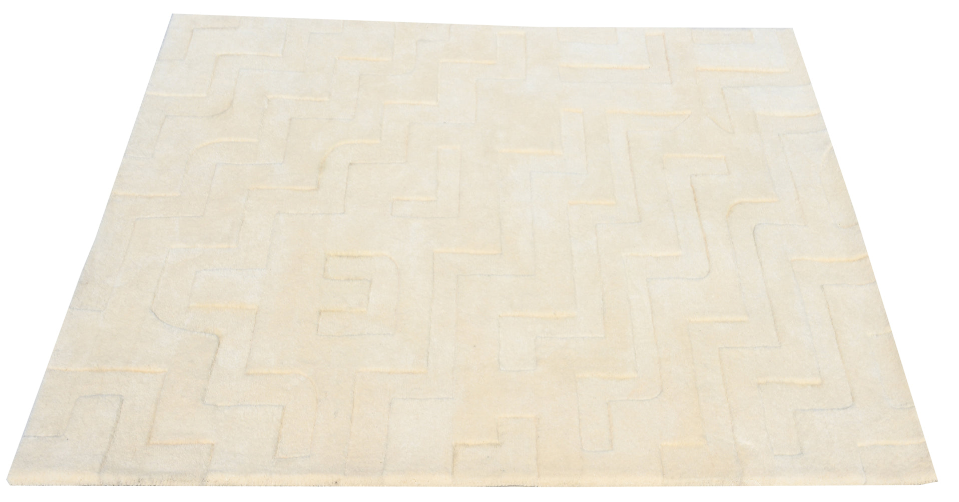 Levels Off White Handmade Rug - The Rugs Story