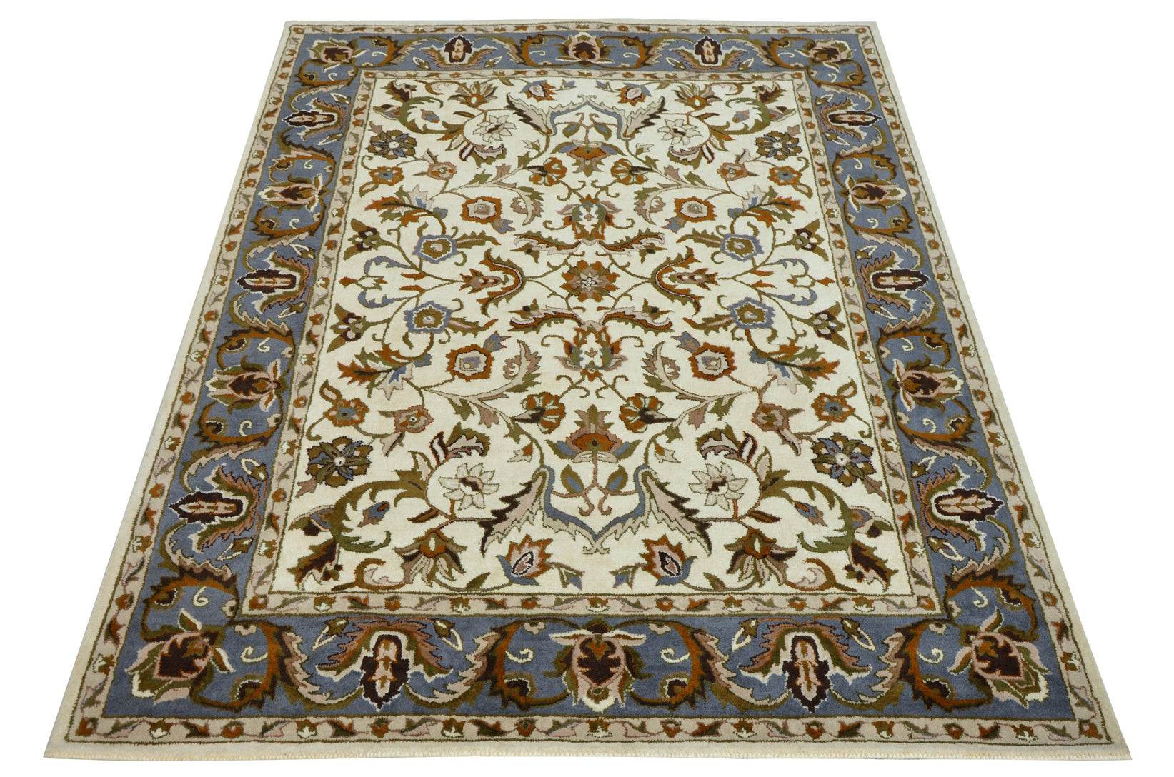 Sepideh Traditional White Handmade Rug - The Rugs Story