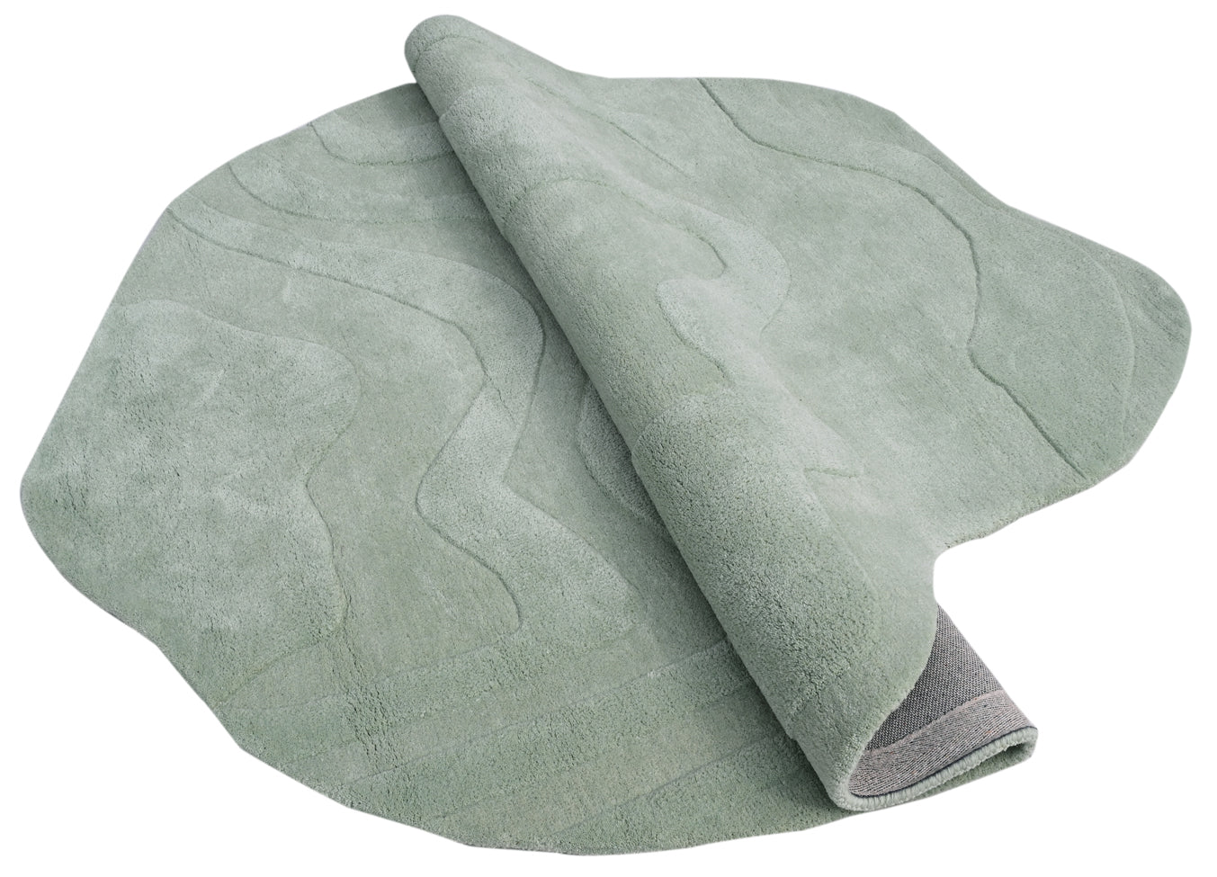 Terrain Light Green Handmade Rug - The Rugs Story