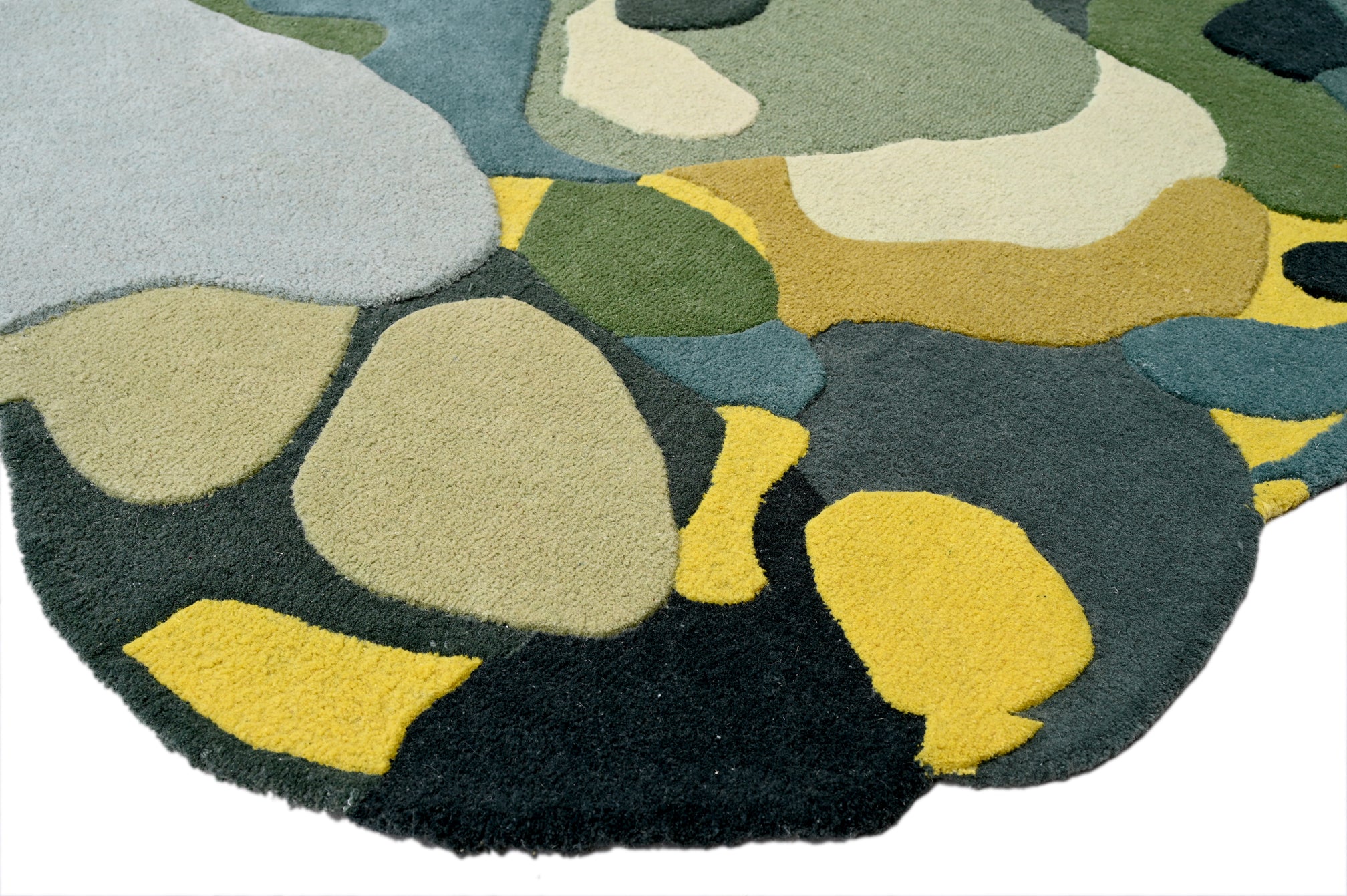 Forest Moss Handmade Rug - The Rugs Story