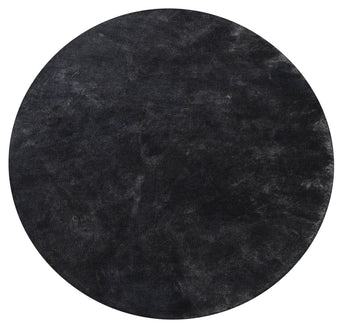 Reflections Round Black Handmade Rug