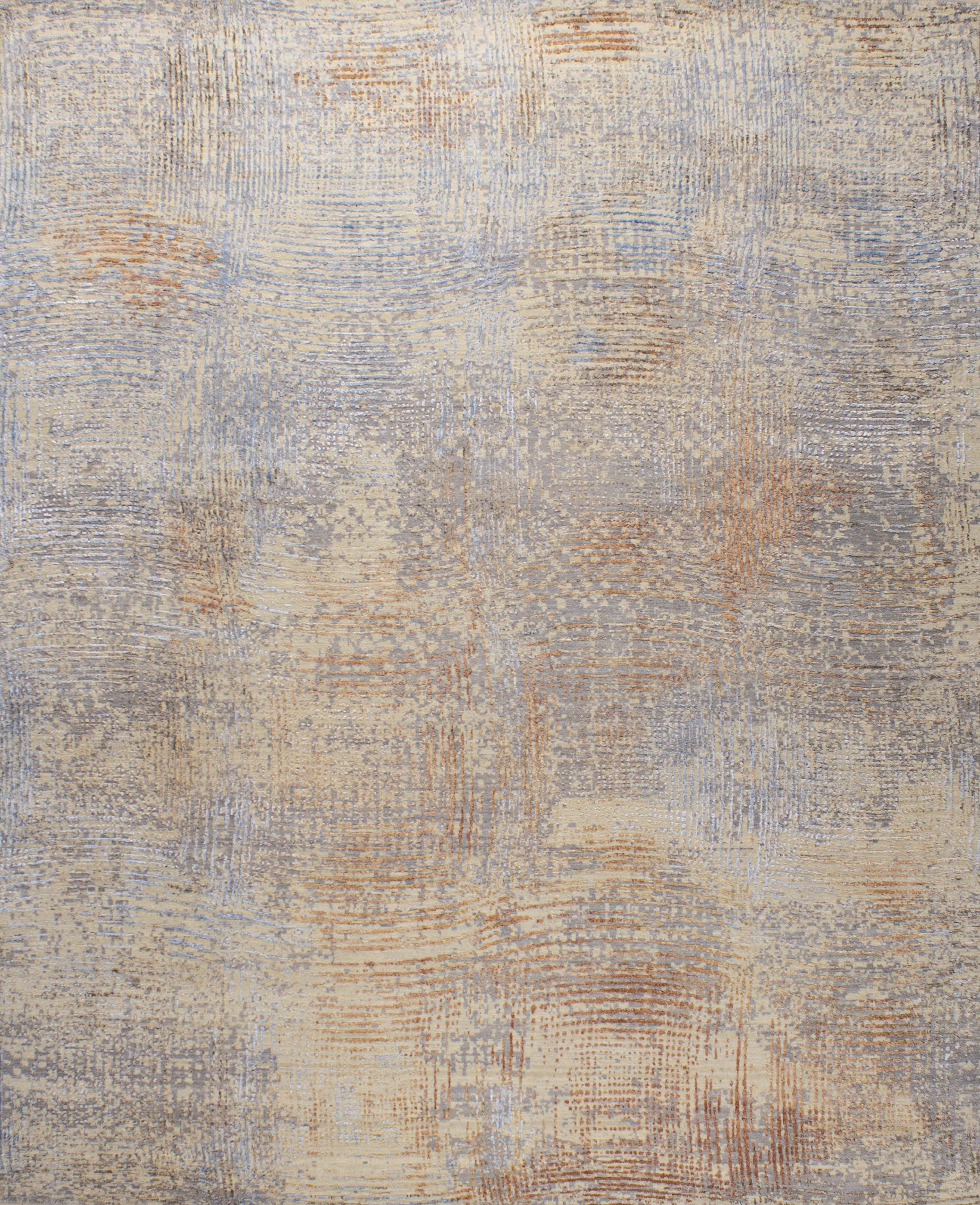 Contour Wool Viscose Handknotted Rug