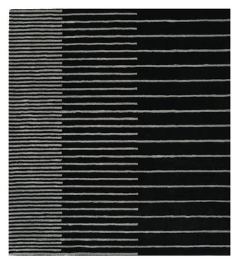 Zarina Square Black Grey Handmade Rug