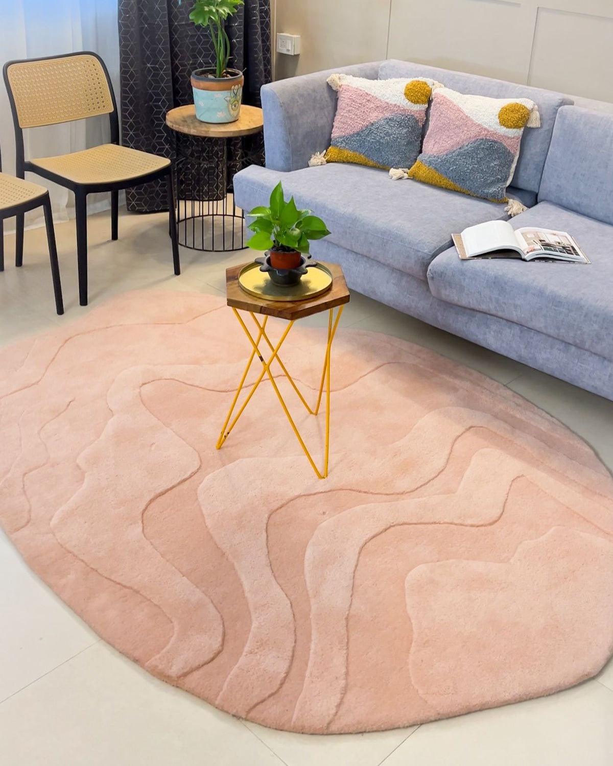 Handmade rug by The Rugs Story in a client home