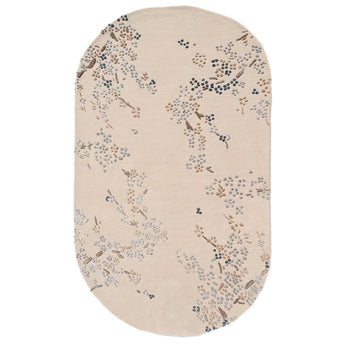 Floral Oval Handmade Rug