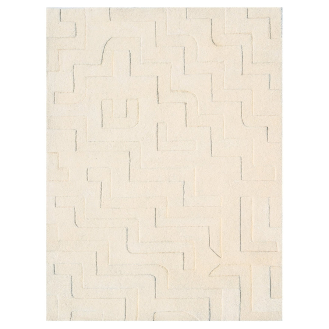 White Rug For Rendering Levels Off White Handmade Rug by GC Design Studio x The Rugs Story