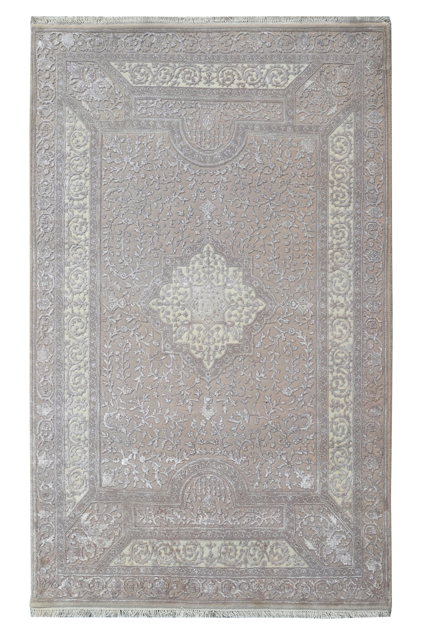 Nain Wool Viscose HandKnotted Rug - The Revival Project