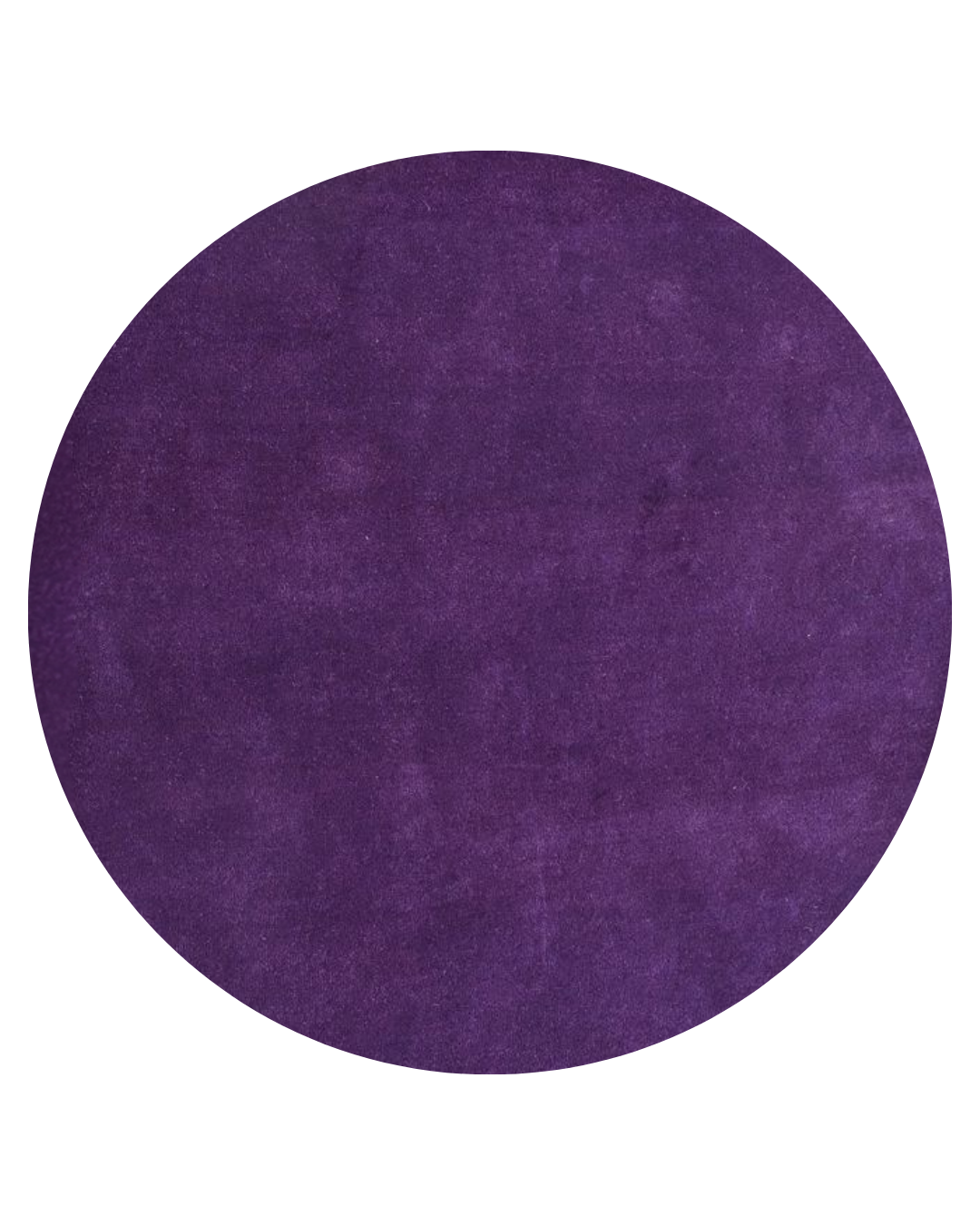 Solid Purple Round Handmade Rug