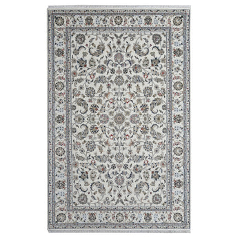 Nain White HandKnotted Rug - The Revival Project