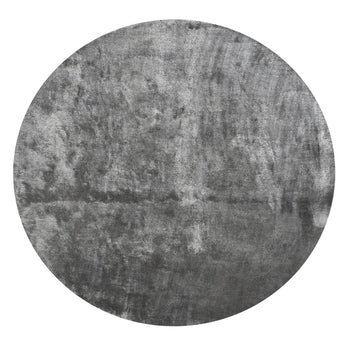 Reflections Round Grey Handmade Rug