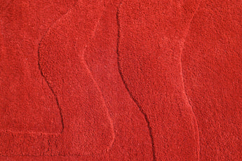 Terrain Red Handmade Rug