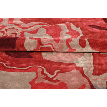 Melange Red Round Rug