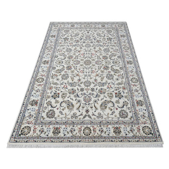 Nain White HandKnotted Rug - The Revival Project