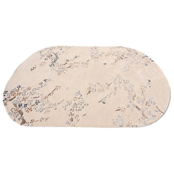 Floral Oval Handmade Rug