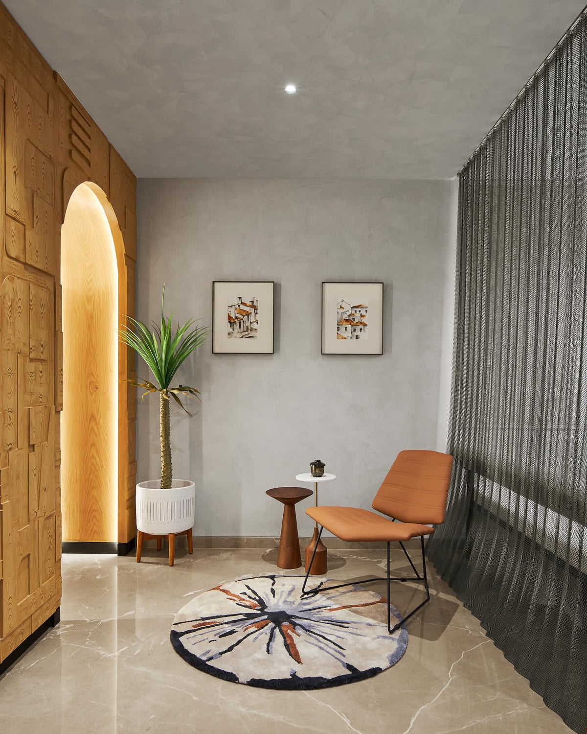 Handmade rug by The Rugs Story in a client home