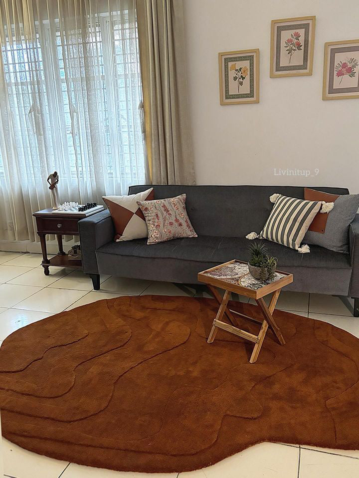 Handmade rug by The Rugs Story in a client home