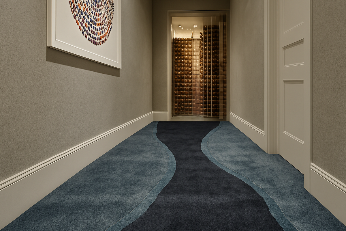 Handmade rug by The Rugs Story in a client home