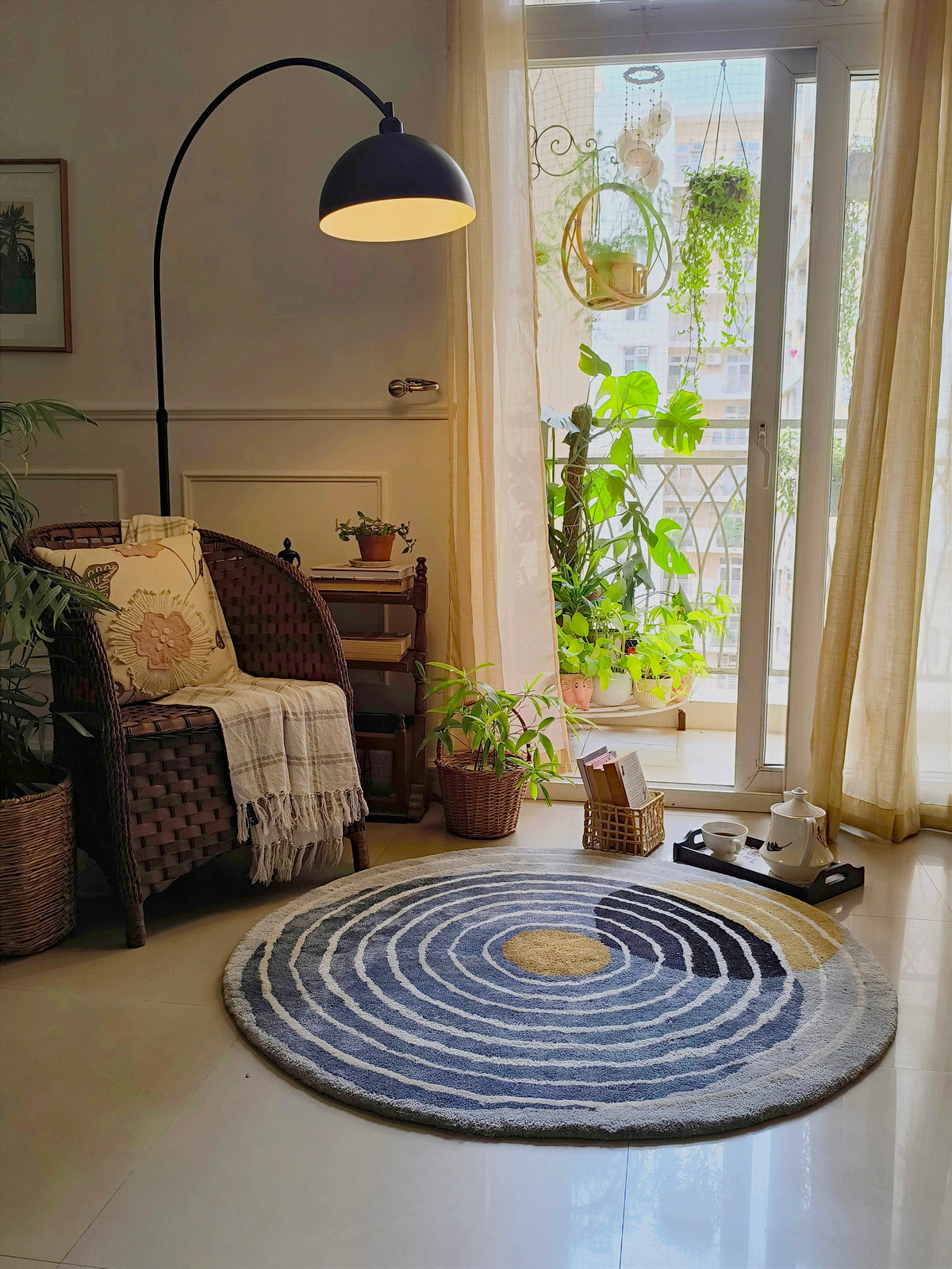Handmade rug by The Rugs Story in a client home