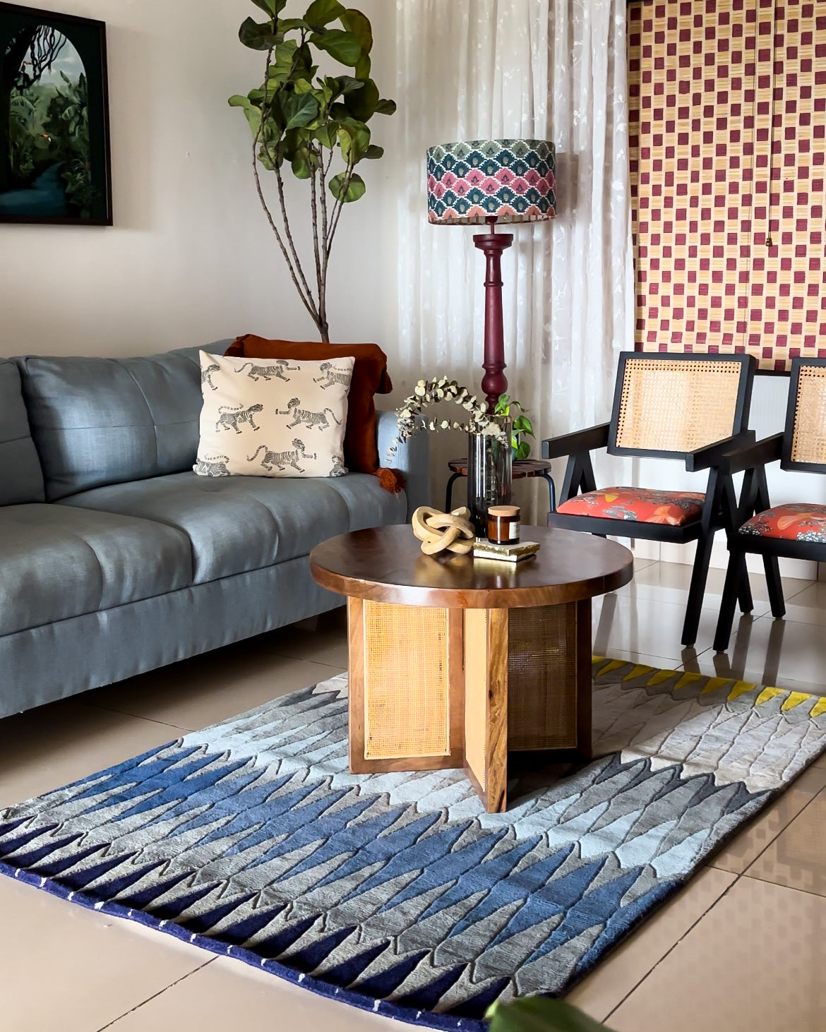 Handmade rug by The Rugs Story in a client home