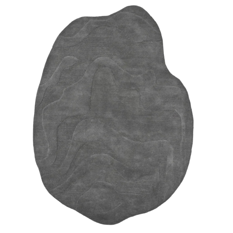 Terrain Grey Handmade Rug