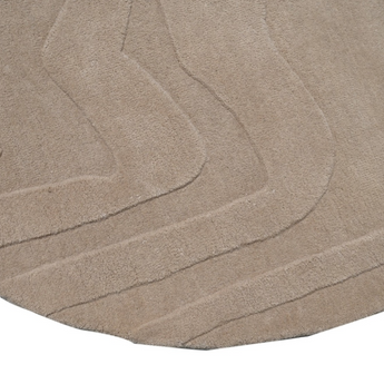 Terrain Beige Handmade Rug