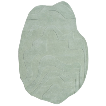 Terrain Light Green Handmade Rug