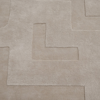 Levels Beige Handmade Rug