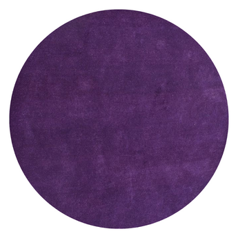 Solid Purple Round Handmade Rug