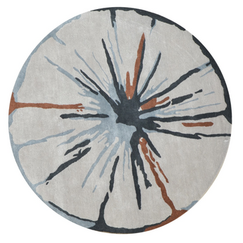 Splatter Round Handmade Rug