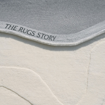 Terrain Round Off White Handmade Rug