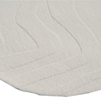Terrain Natural White Handmade Rug