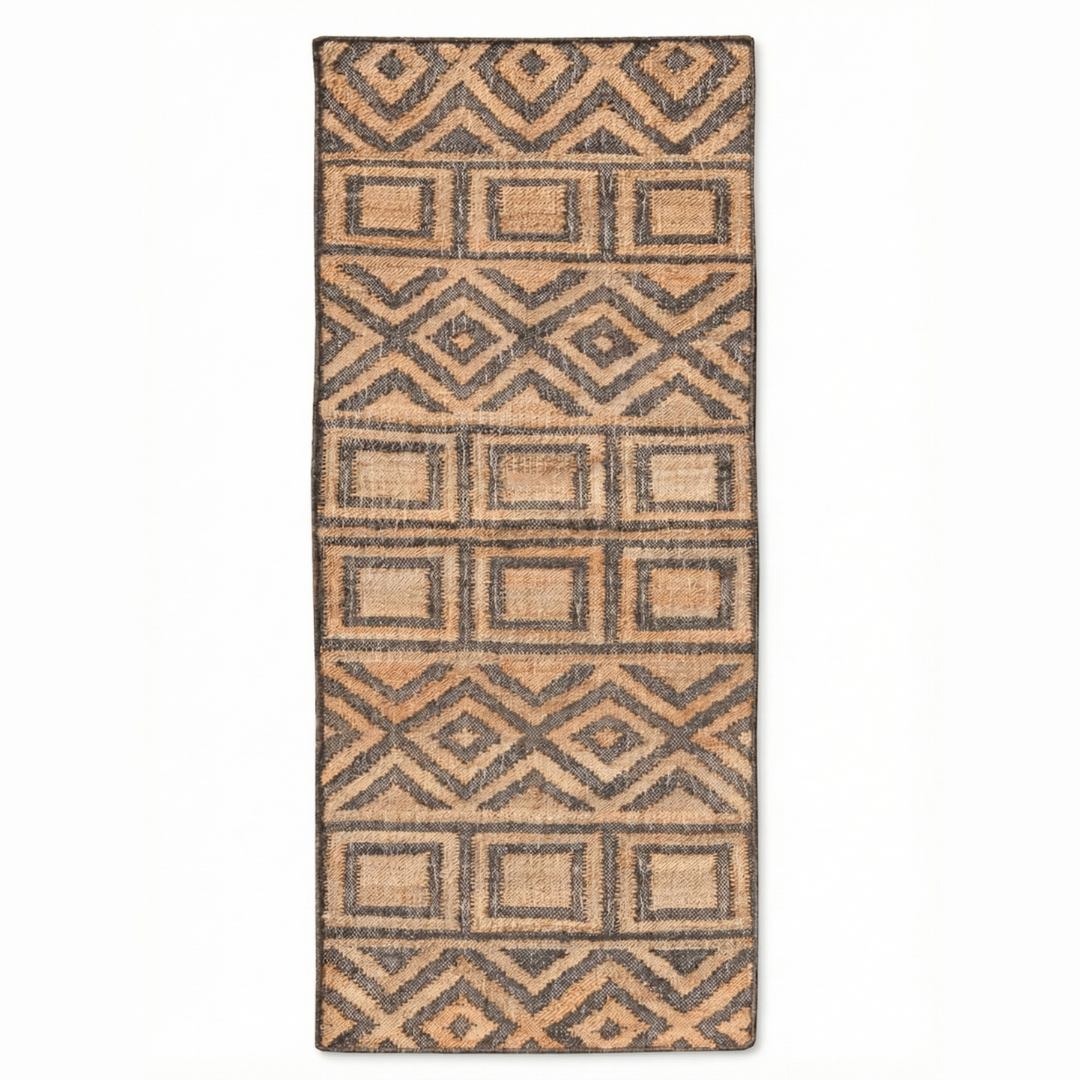 Novajo Jute Handwoven Dhurrie