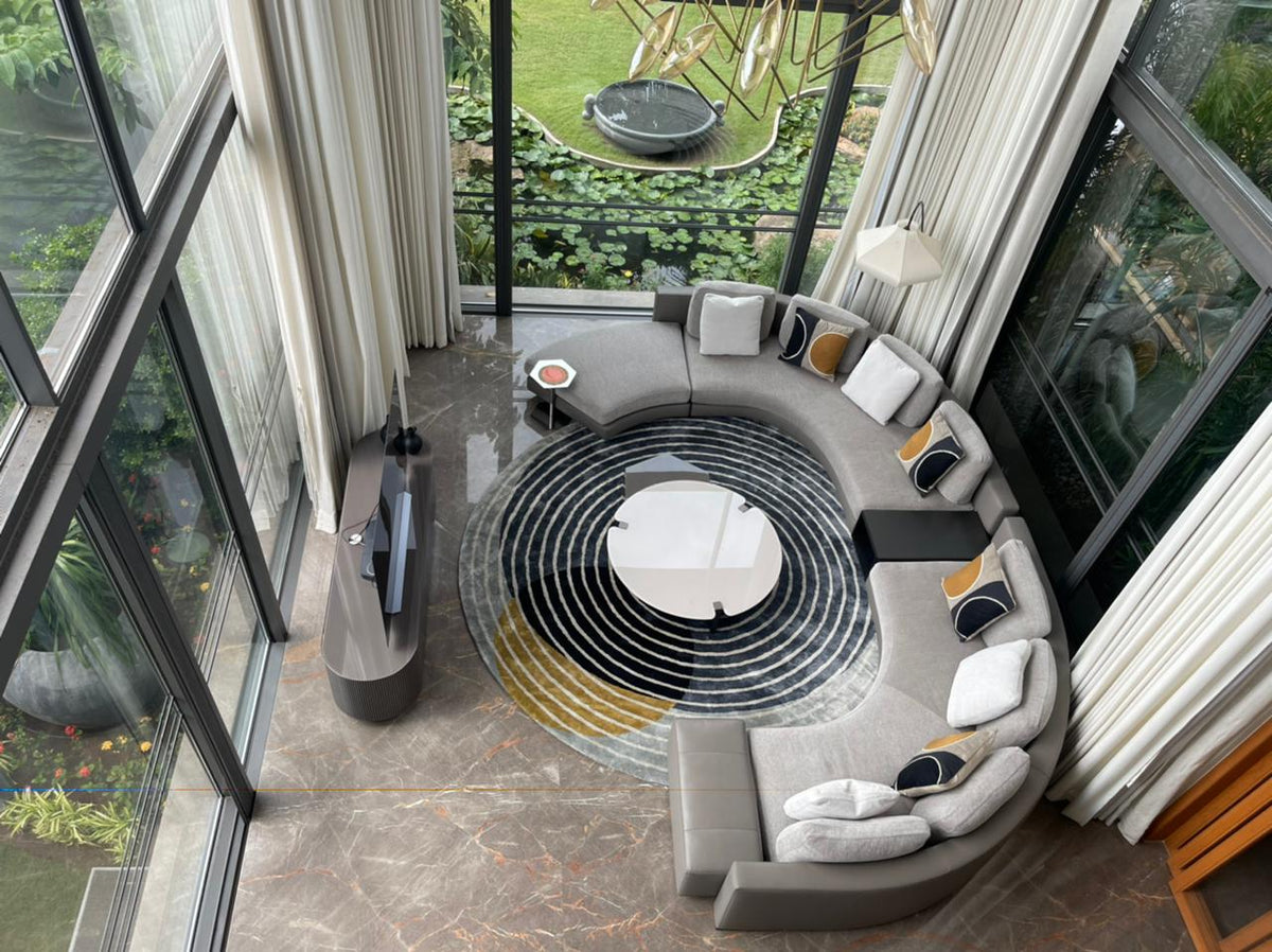 Handmade rug by The Rugs Story in a client home