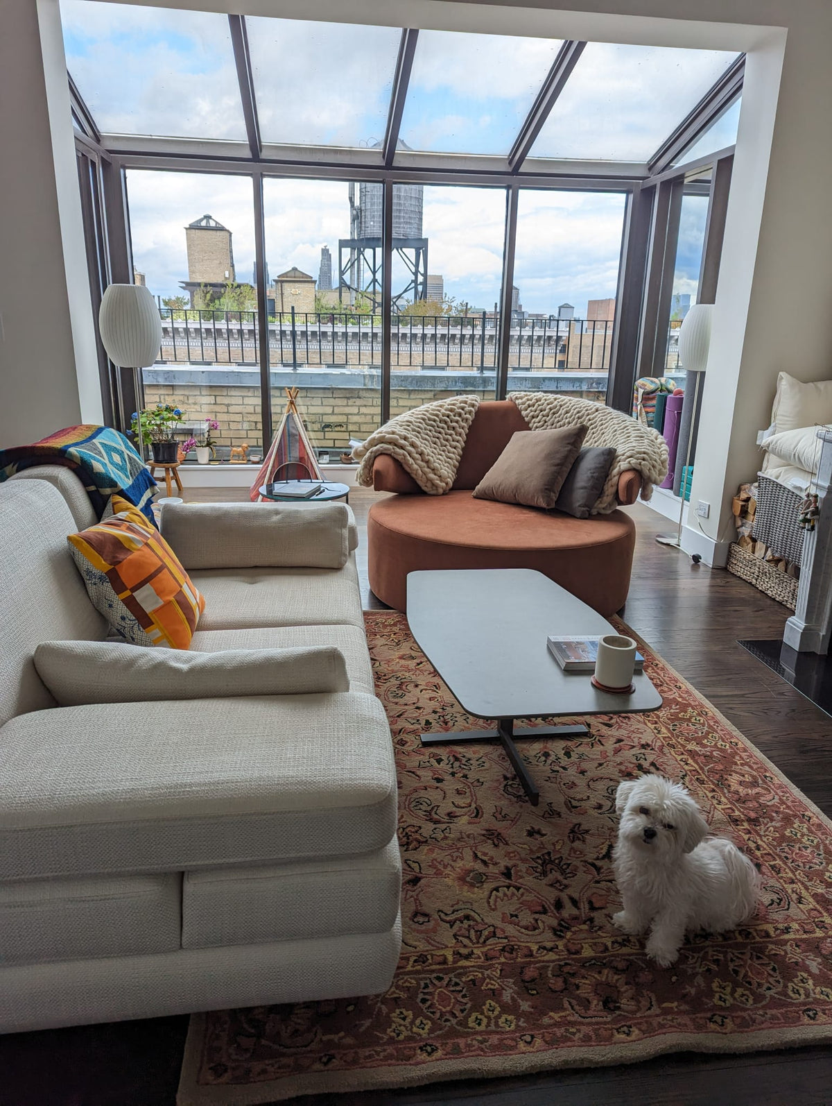 Handmade rug by The Rugs Story in a client home