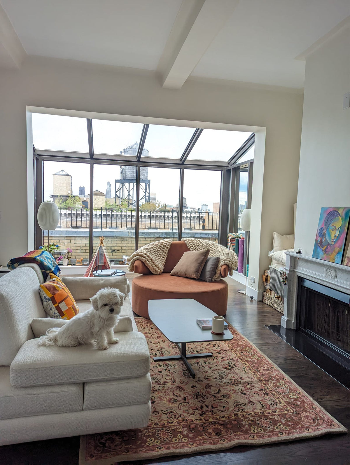 Handmade rug by The Rugs Story in a client home