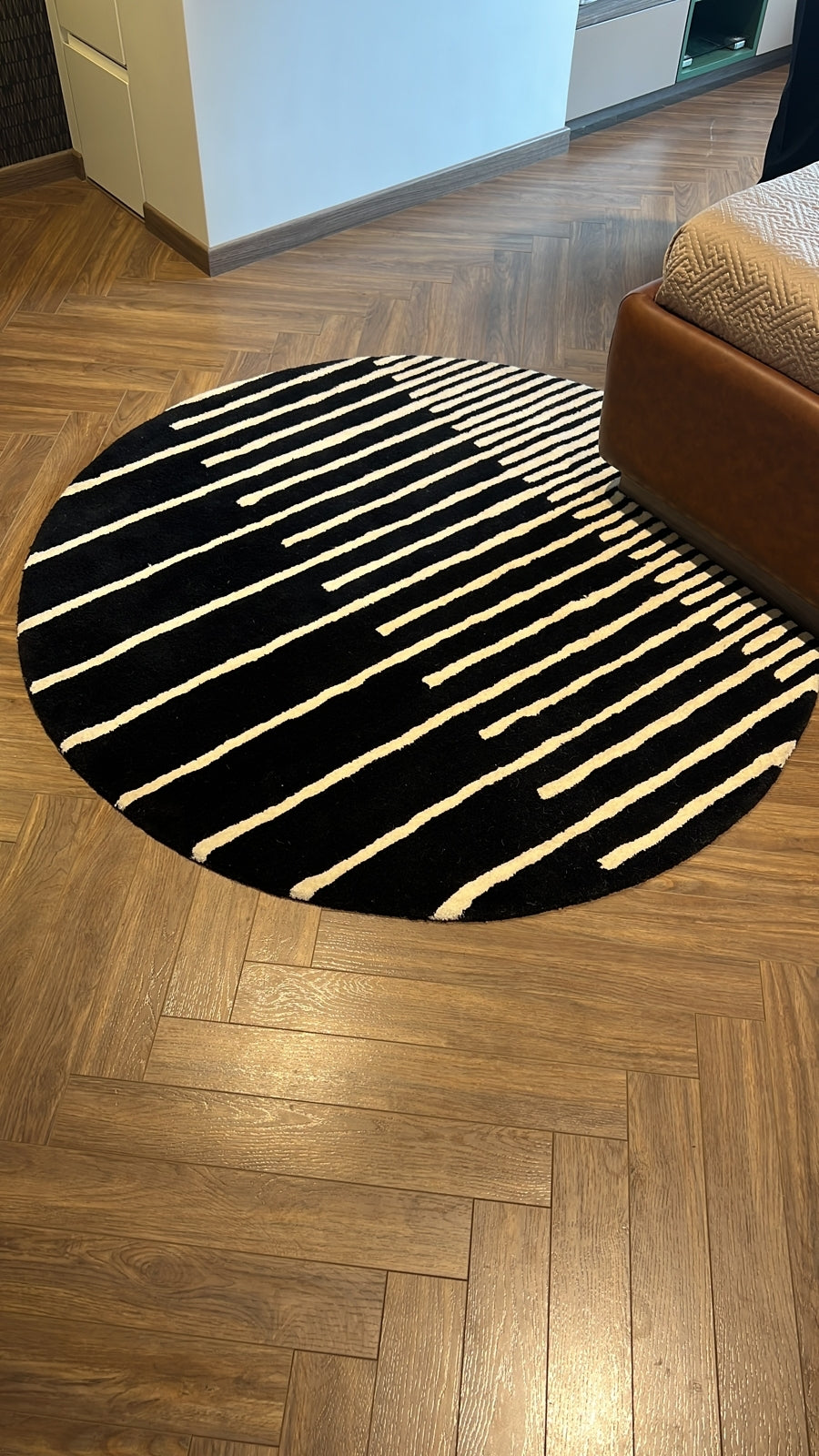 Handmade rug by The Rugs Story in a client home