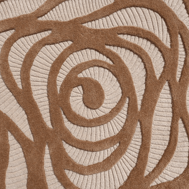 Amoeba Brown Handmade Rug The Rugs Story