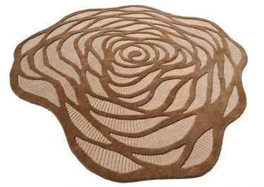 Amoeba Brown Handmade Rugrugs