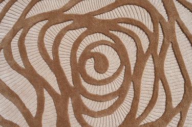 Amoeba Brown Handmade Rugrugs