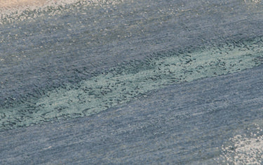 Azure Wool Viscose Handknotted Rugrugs
