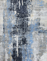 Blue Mirage Wool Viscose Handknotted Rugrugs
