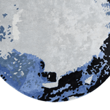Blue Moon Round Handmade Rugrugs