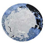 Blue Moon Round Handmade Rugrugs