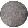 Eclipse Grey Round Handmade Rug