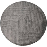 Eclipse Grey Round Handmade Rugrugs