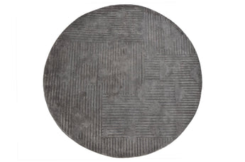 Eclipse Grey Round Handmade Rugrugs