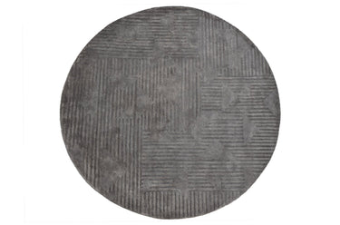 Eclipse Grey Round Handmade Rugrugs
