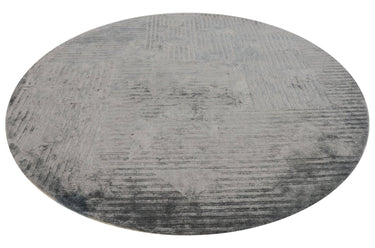 Eclipse Grey Round Handmade Rugrugs