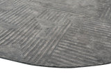 Eclipse Grey Round Handmade Rugrugs